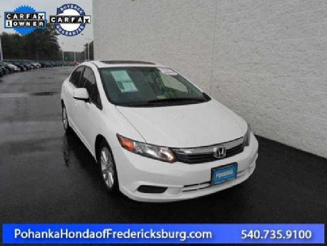 2012 honda civic sdn ex in fredericksburg, va