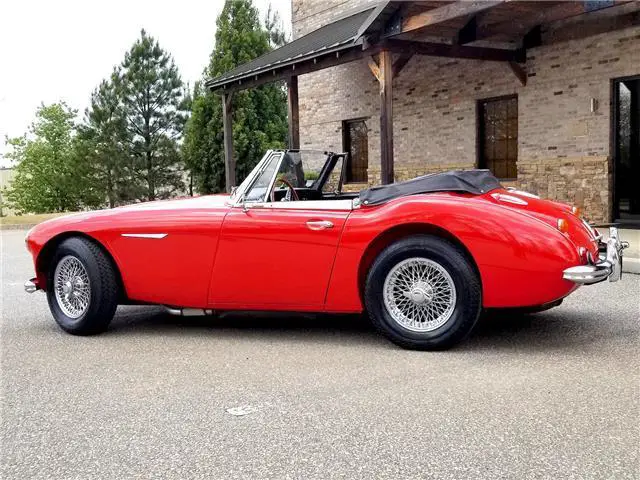 1967 austin healey 3000 mark iii convertible 23,394 miles red restored