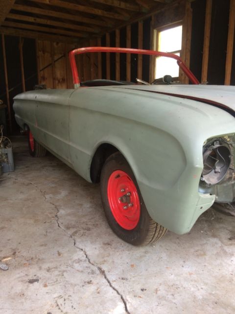 1963 ford falcon futura sport convertible 4 speed bucket seats power top v8 nos