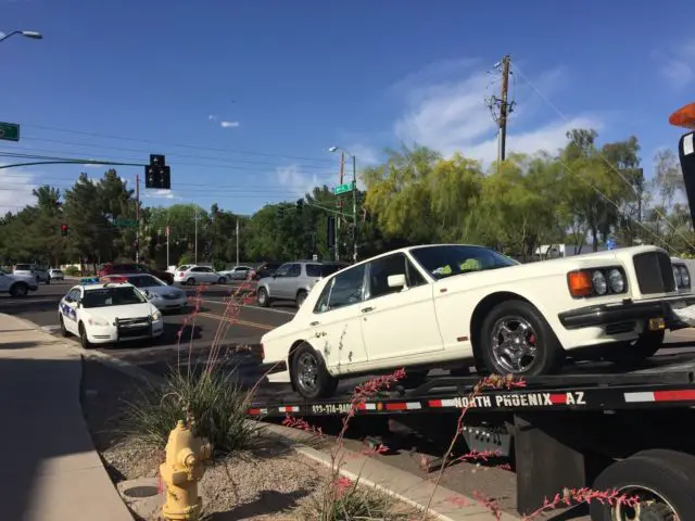 1990 bentley turbo r white with $12,000 wheel package