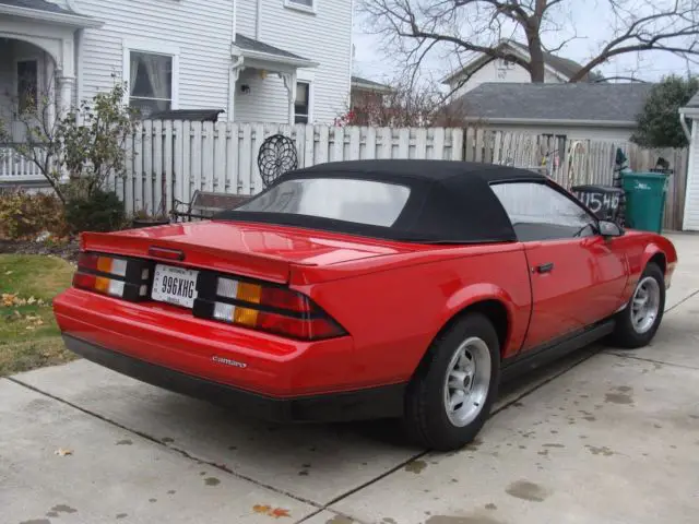 1987 chevrolet camaro 20th anniversary