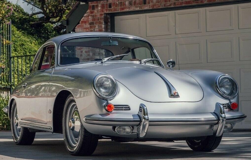 1962 porsche 356 b 1600 super coupe silver metallic
