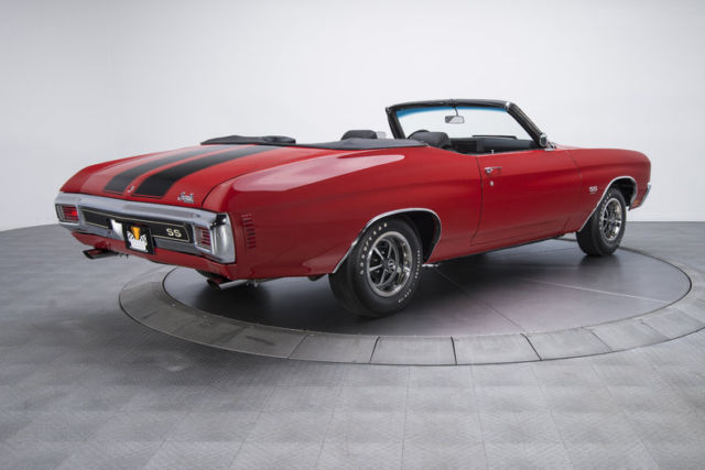 1970 chevrolet chevelle super sport 851 miles cranberry red convertible 454 ls6