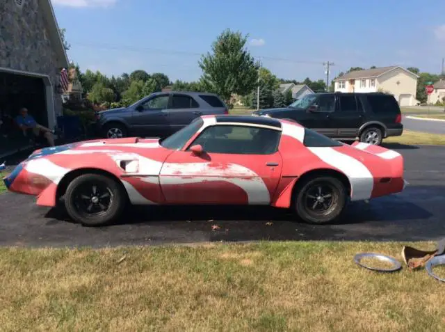 1979 pontiac trans am 6.6 litre t-tops project car