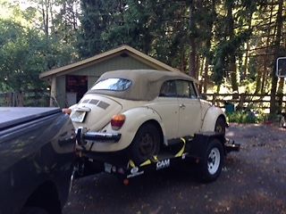 rare 1978 vw beetle convertible karmann model with air conditioning fuel inject
