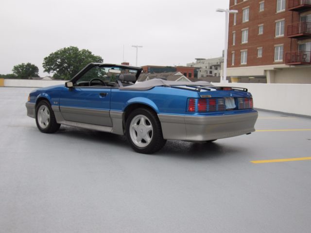 1993 ford mustang gt convertible, 5spd, 1 owner, rare color, all original paint
