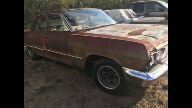 1963 chevrolet belair 4dr sedan restoration project or for parts