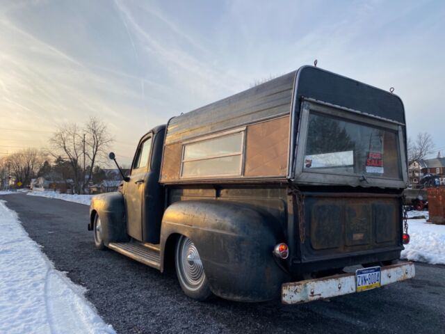 1950 ford f1 f100 f150 hot rat rod pickup truck barn find patina step side short