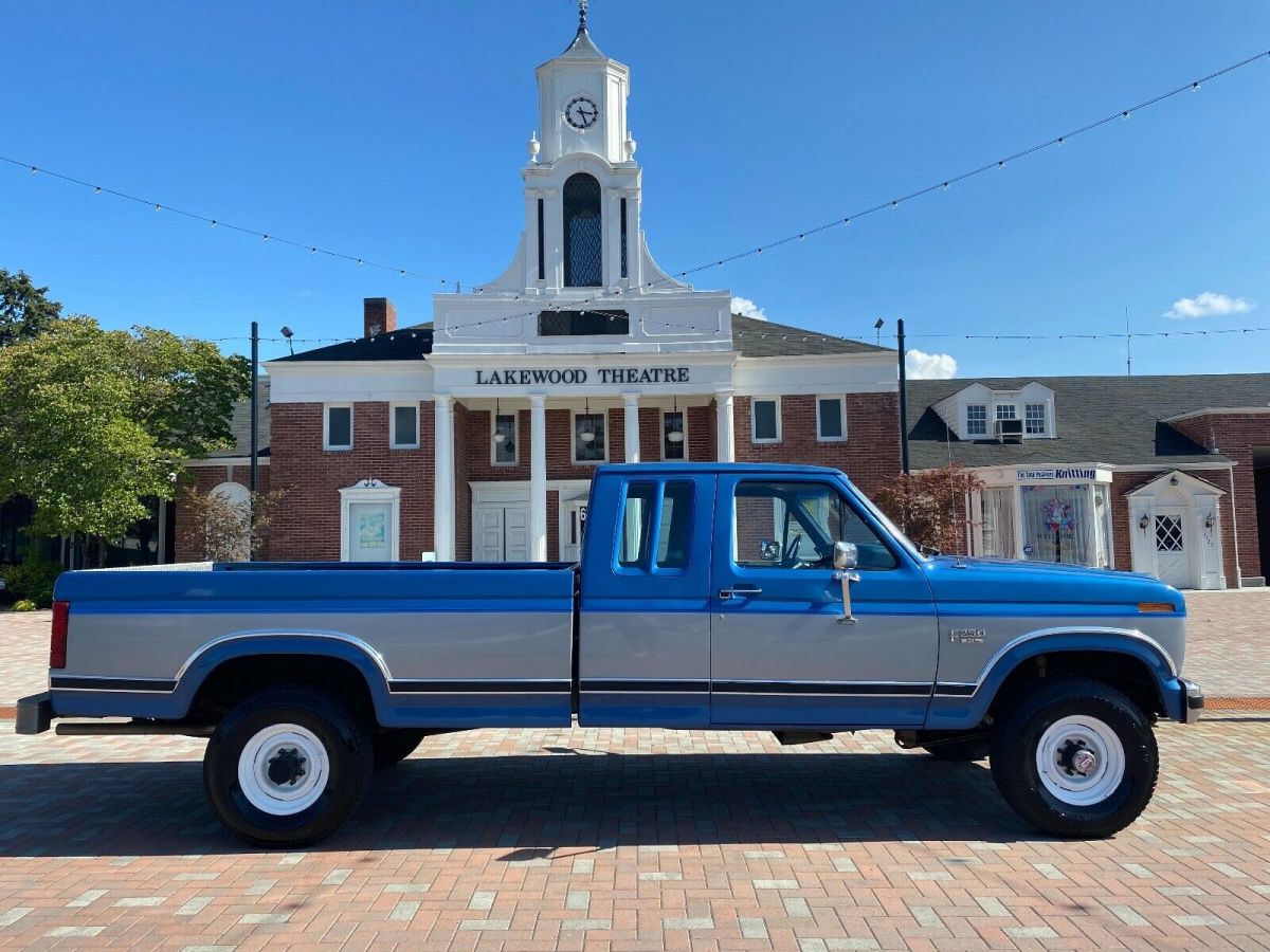 1985 ford f-250 xl 100,000 orig. miles rust free 4x4 super cab one family owned