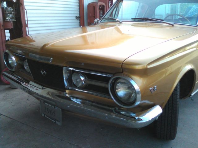 1965 plymouth barracuda 2dr gold- restored fully