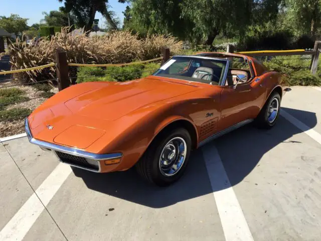 1971 corvette ontario orange 60k miles