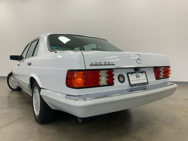 1991 mercedes-benz 420 series 4dr sedan 420sel 52,734 miles white sedan 4.2l a