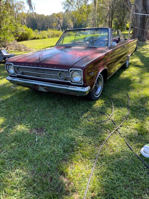 1966 plymouth satellite not 1967 gtx, coronet, belvedere, cuda convertible red
