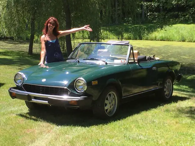 1984 panin farina fiat spider rare car, convertible top