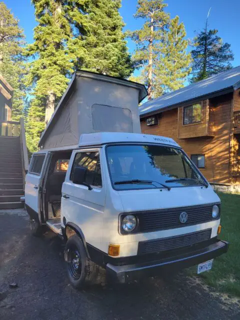 1985 full westfalia camper with california-legal subaru engine, current smog