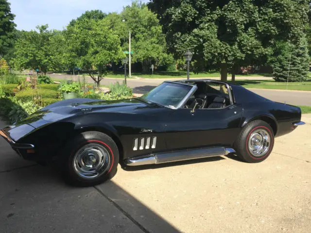 complete frame off restoration -1969 matching numbers blk/blk w/factory air