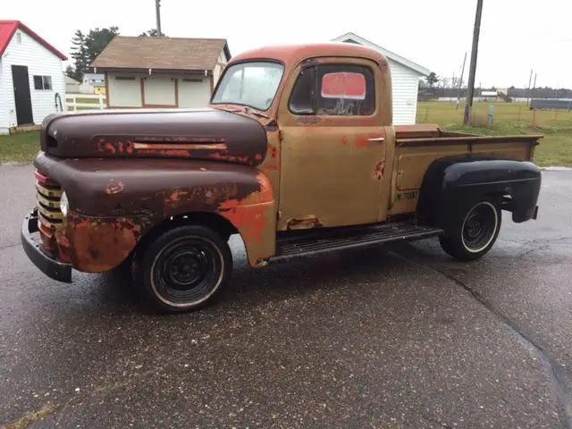 1950 ford f1 short box half ton pickup truck rat rod hot rod f100 f150