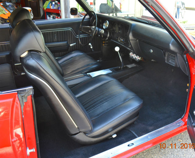 1970 chevelle ss 454 4spd buckets solid straight car beautiful viper red nice