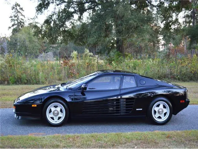 no reserve - 1987 ferrari testarossa 43,750 miles black manual