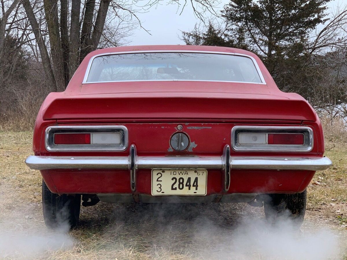 no reserve 1967 chevrolet camaro 327 v8 matching numbers missouri survivor a/c