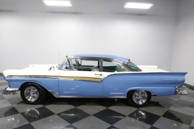 1957 ford fairlane 500 31203 miles blue coupe 312 v8 3 speed manual