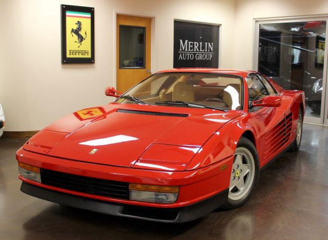 used 1989 ferrari testarossa rosso corsa coupe 2-dr 4.9l h12 dohc 24v 5-speed m