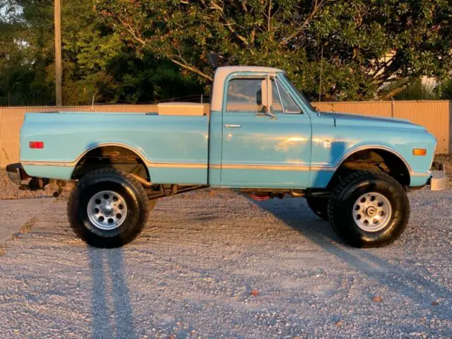 rare 1968 c-10 4x4 shortbed twin turbo diesel dana axles sm465 muncie, np205