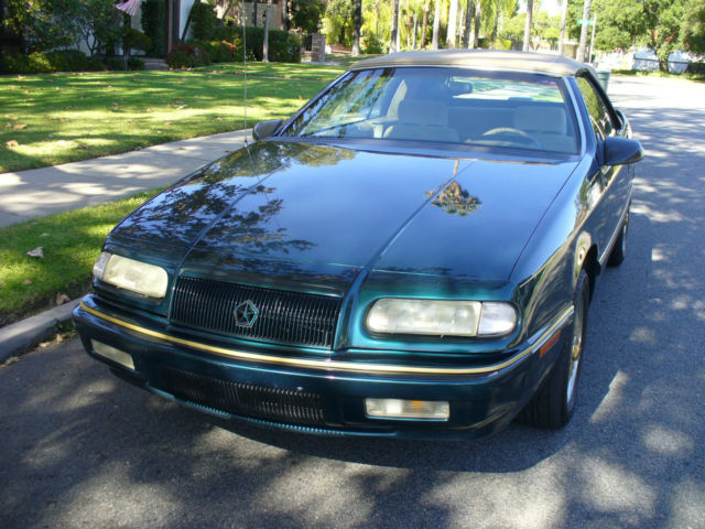 gorgeous california rust free chrysler lebaron convertible 64,000 original miles