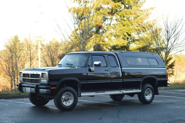 1 owner 1993 dodge ram 250 club cab long bed 4wd 12 valve 5.9l cummins