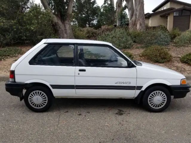 justy gl 4wd fuel injected all original with window sticker. micro car 40+mpg