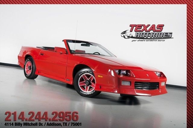 1991 chevrolet camaro rs v8 low mile survivor!! convertible, great shape! look