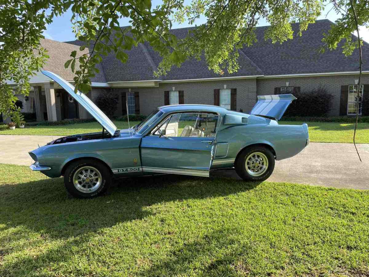 1967 ford gt 500 sportscar blue rwd manual gt500