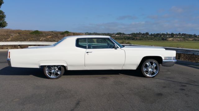 1970 cadillac de ville bagged 103,763 miles white 472 automatic