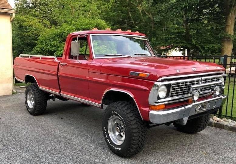 1970 ford f-250 sport custom original