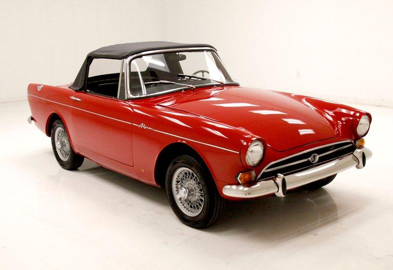 1967 sunbeam alpine straight steel new top 1.7 liter dual stromberg carbs