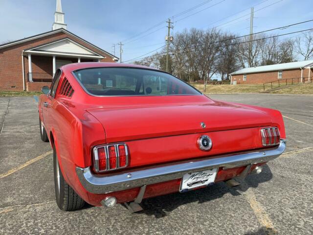 1965 ford mustang fastback red on red 289 v8
