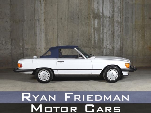 1987 mercedes-benz 560-class 560 sl 43112 miles white convertible v8 5.6l a
