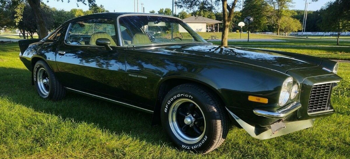 1971 chevrolet camaro rally sport, numbers matching, a/c, build sheet, gauges