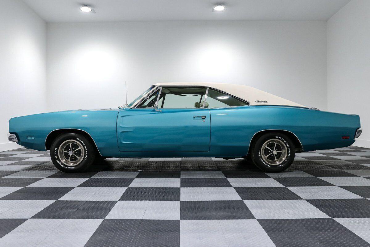 1969 dodge charger turquoise coupe 318ci v8 727 torqueflite