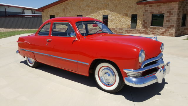 1950 ford deluxe business coupe! mild custom! texas car! rare! flathead v8!