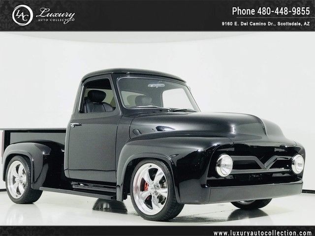 1955 ford f-100 on svt lightning chassis *black lightning*