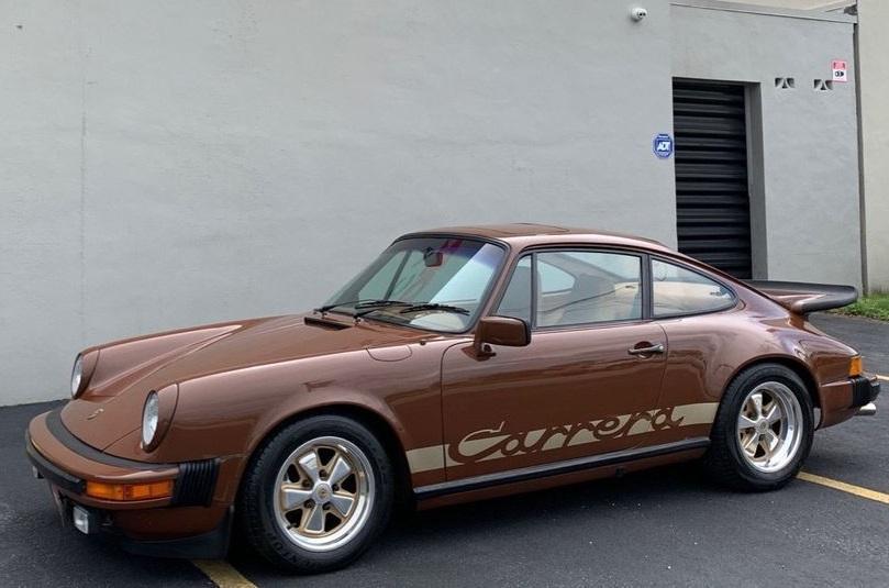 1975 porsche 911 carrera coupe bitter chocolate 78500 miles