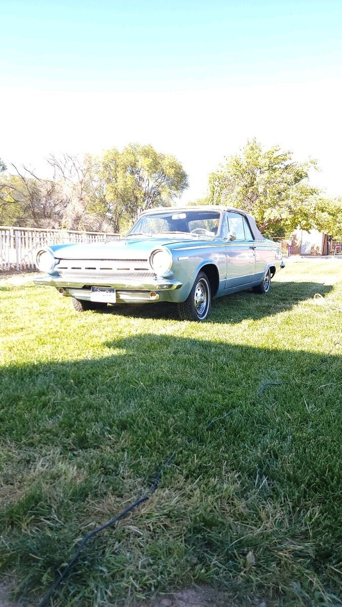 1964 dodge dart convertible blue rwd automatic 270
