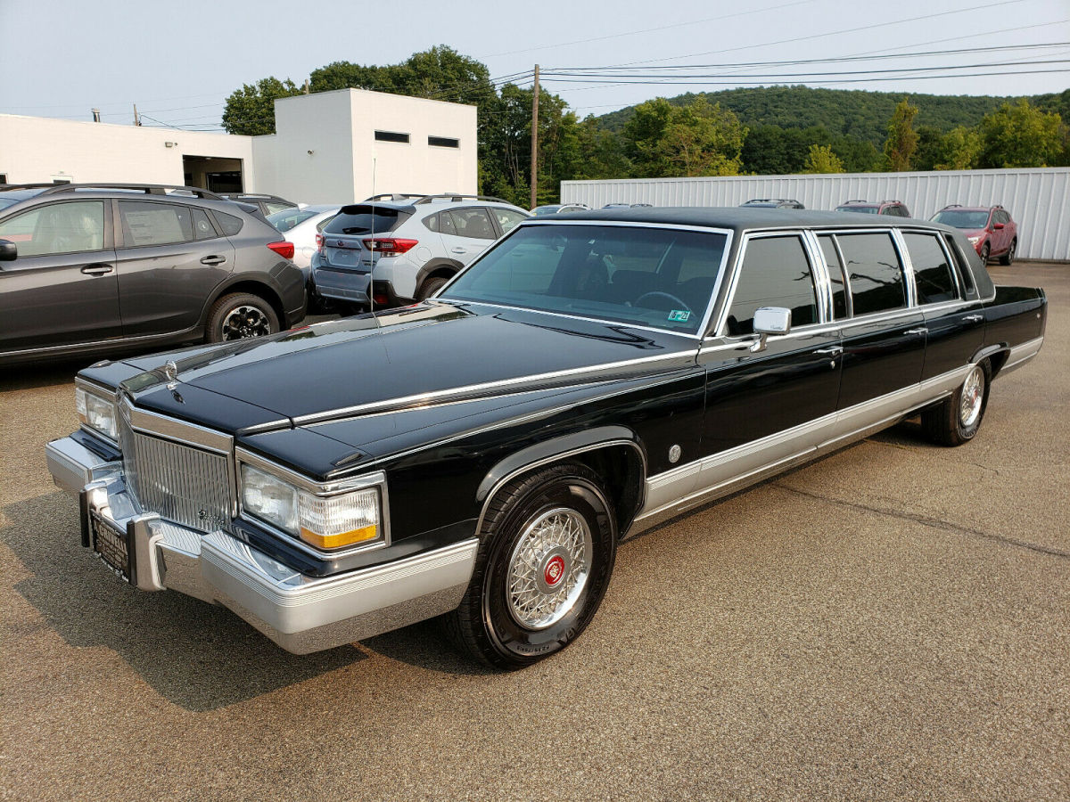 1992 cadillac brougham 5.7l 6 door limo by federal
