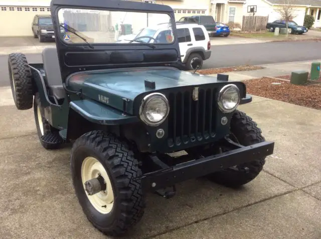 1952 willys jeep cj3a original paint