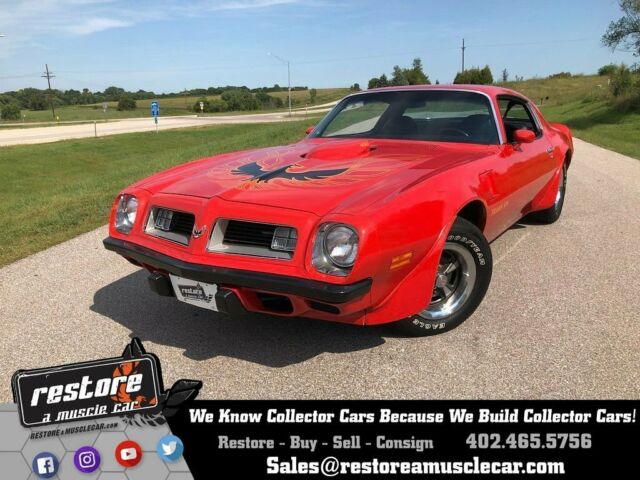 1975 trans am 400 4 speed, 47k miles, survivor, one family owned, red
