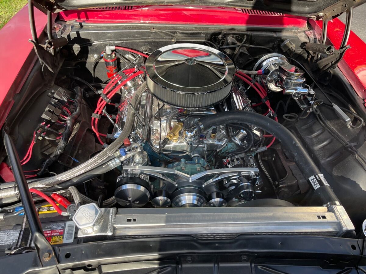 1969 restro mod pontiac firebird convertible red rwd automatic