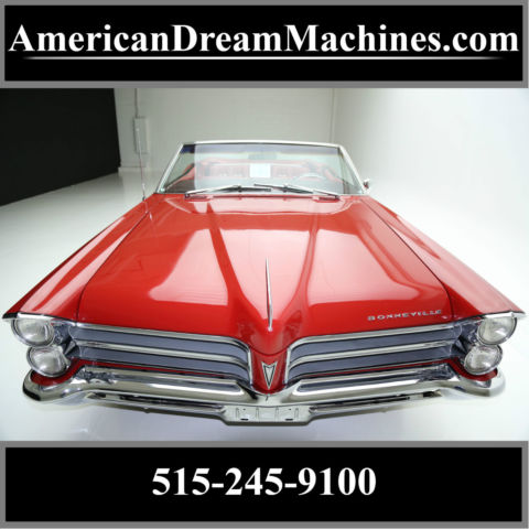 1965 pontiac bonneville conv. 421, phs documents, california car, power options