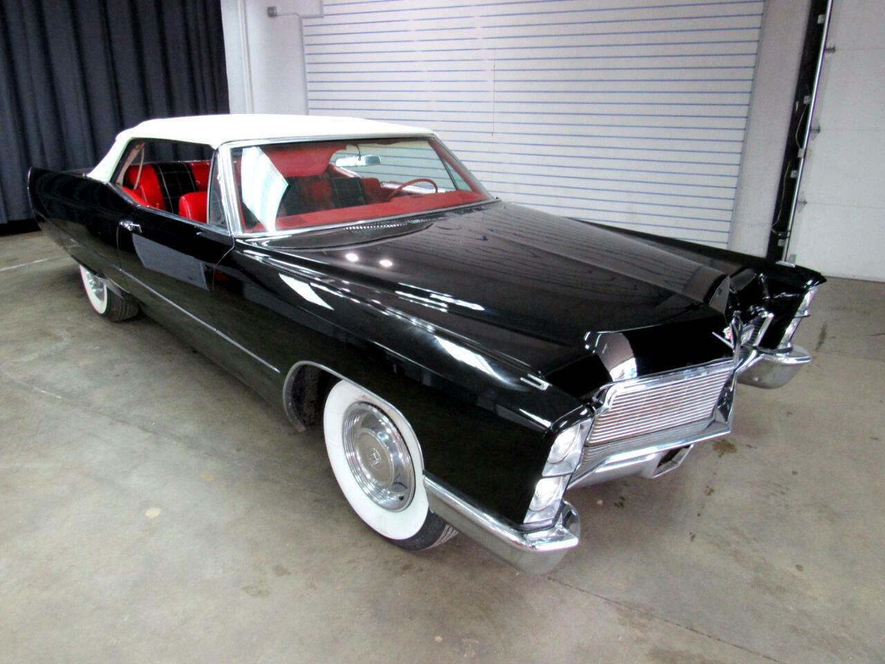 1968 cadillac deville 3801 miles jet black over red leather