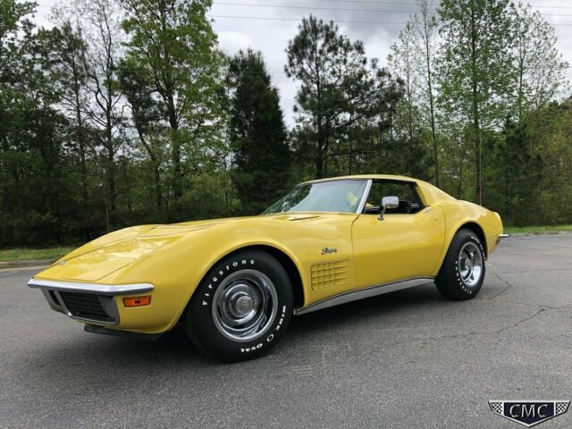 1970 corvette lt1 350 370hp 4spd #'s match daytona yellow wide oval financing
